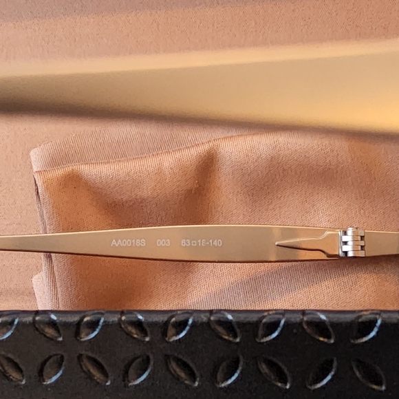 NWOT Alaia Oversized Copper Gold Square Rim Sunglasses - Picture 7 of 16